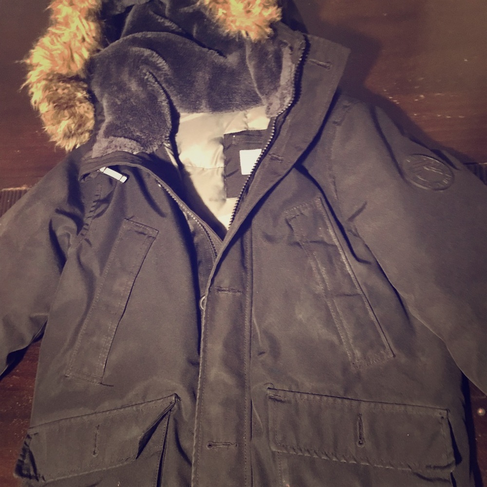 Kids Gap Parka Coat - Size Medium